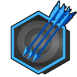 ícono flecha blanca