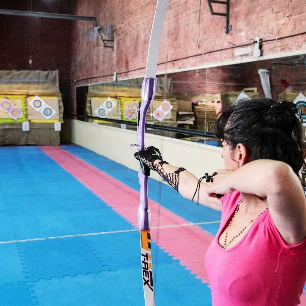 Ejecutando tecnica con arco zurdo